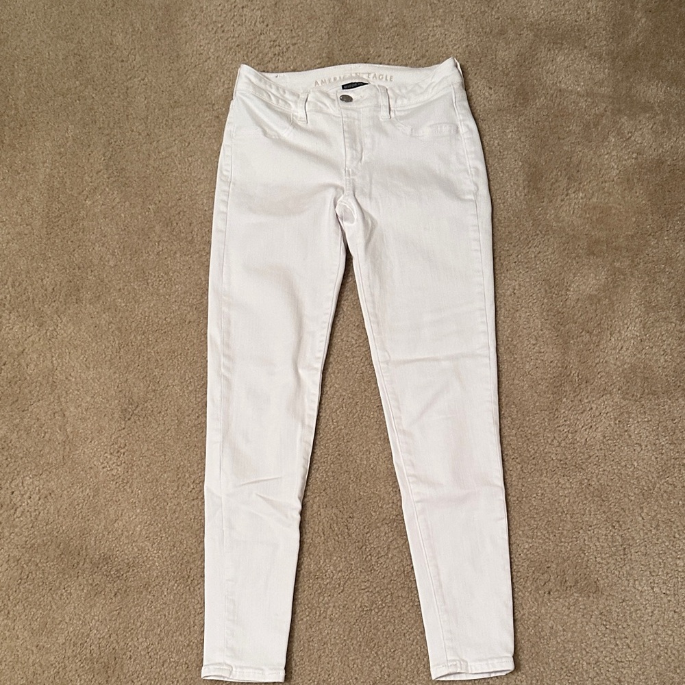 American Eagle White Denim Jeans